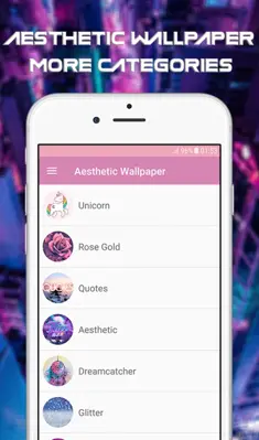 Aesthetic Wallpapers android App screenshot 0